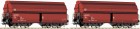67001 Roco Set of 2 Hopper cars with sliding roof. Set #2